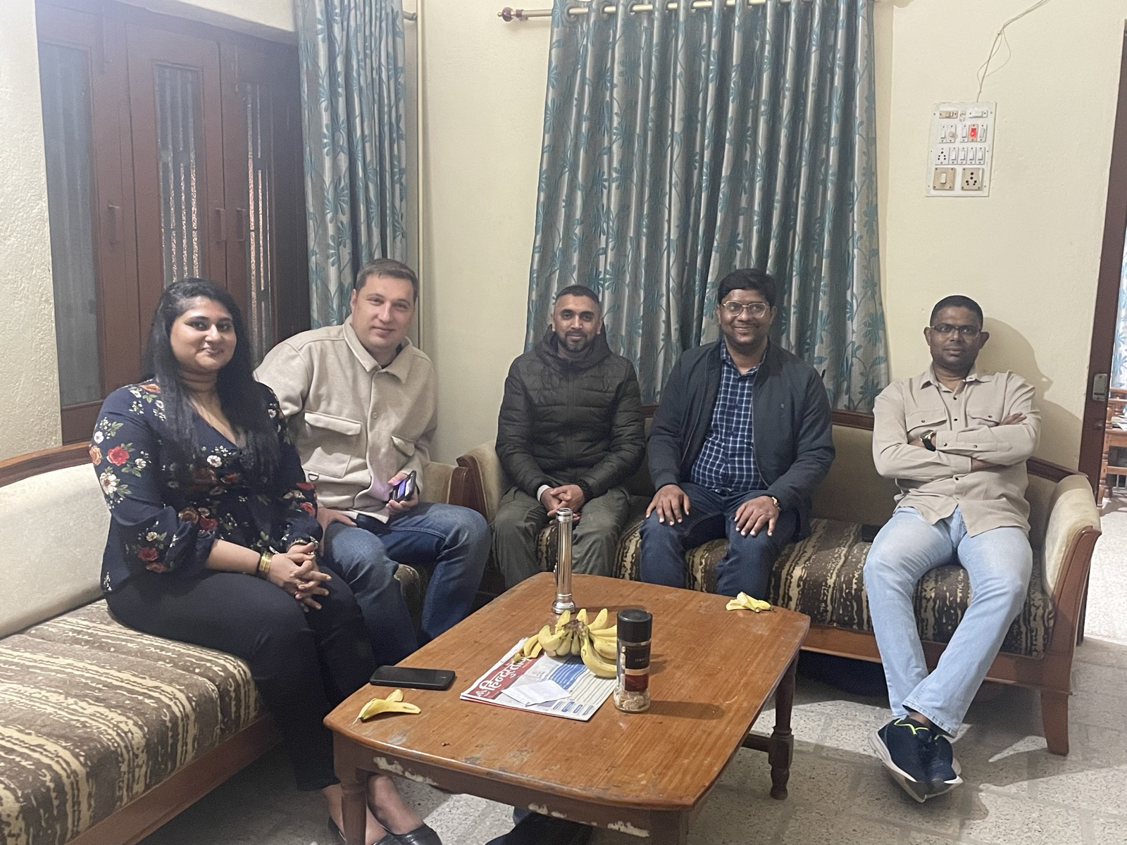His Excellency Mr Arunkoemar Hardien, Ambassador of Suriname to India, with his delegation at Mithila Meadows on 7 February 2025